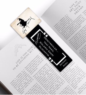BK Gift Kişiye Özel İsimli Atatürk Temalı Ahşap Kitap Ayracı-27
