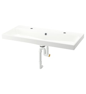 Sifonlu Lavabo, Beyaz, 100x48 cm