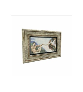 Adem’in Yaratılışı Freski (Michelangelo) Baskılı Taş Tablo 20x30