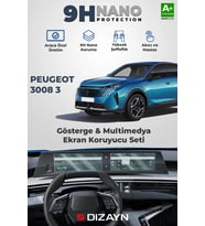 Drs Tuning Peugeot 3008 3 10 İnç 9H Nano Gösterge ve Multimedya Ekran Koruyucu (PARLAK) 2024 Üzeri A+ Kalite