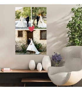 Ahşap Retro Mdf Poster , Kişiye Özel Poster, Sevgililer Günü , Özel Günle , Nişan , Düğün , Kına , Doğum Günü , Aile Sevgi Mutluluk – KOLAJ22