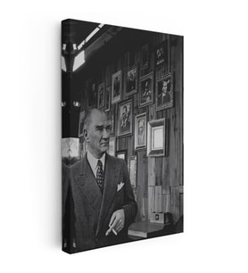 Dikey Kanvas Tablo Atatürk Sergi Alanı Tablolar Atatürk Tablosu Ev Ofis Duvar Dekoru