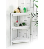 3 Katlı Raf Ünitesi Mutfak Rafı Banyo Rafı Banyo Düzenleyici Organizer Beyaz