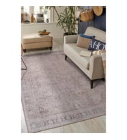 Dijital Kaymaz Yıkanabilir Bej Bohem Salon Halısı Mutfak Halısı Koridor Halısı Yolluk Rectangle