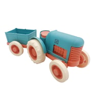 Let's Be Child Römorklu Sürtmeli Plastik Traktör LC-30878 Turkuaz-Turuncu