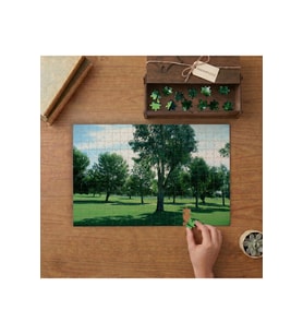 Yeşil Çimenler ve Ağaçlar- Park- Doğa Tasarımı 240 parça Ahşap Puzzle Ahşap Kutuda MP00242