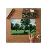 Yeşil Çimenler ve Ağaçlar- Park- Doğa Tasarımı 240 parça Ahşap Puzzle Ahşap Kutuda MP00242