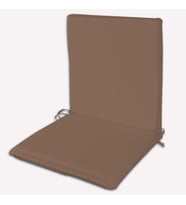 Arkalıklı Sırt Kısımlı Bahçe Koltuk Sandalye Minderi 48x90x5cm Kahve