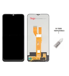 Tkgz - Oppo Realme C21 Uyumlu Lcd Ekran Dokunmatik Servis + B-7000