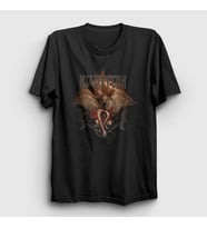 Presmono Unisex Siyah Crete Led Zeppelin T-Shirt 95623tt