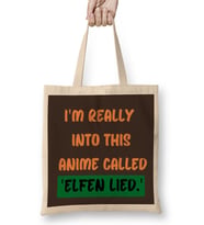 ANIME Quotes-Style Lover Sayings Words Gift Bez Çanta Uzun Saplı
