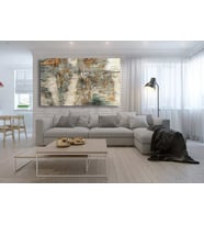 Tablolife Toprak Yağlı Boya Dokulu Tablo 75X100,Çerçeve;Çerçevesiz