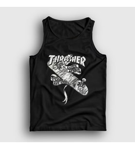 Presmono Unisex Siyah Love Affair Thrasher Atlet 279862tt
