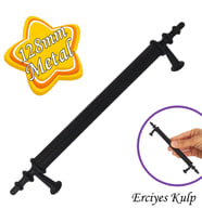 Erciyes kulp Siyah 128 mm Kulp Mobilya Mutfak Dolabı Çekmece Dolap Kapak Kulpu Kulbu Metal Kulpları