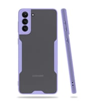 Samsung Galaxy S21 Plus Kılıf Platin Silikon - Lila