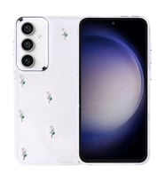 Lexroo Galaxy S23 FE Kılıf Airbag Tasarımlı Simli Şeffaf Kutup Kılıf - Lale