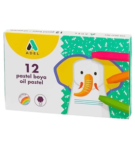 ADEL 12 RENK PASTEL BOYA