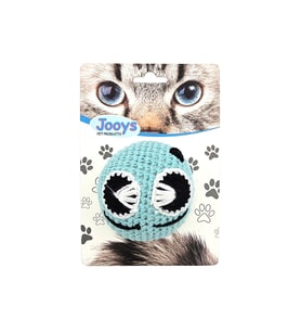 Jooys Amigurumi Kedi Oyuncağı Turkuaz Emoji