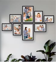 Kişiye Özel 8 Fotoğraflı Aile Tablo Seti