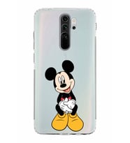Xiaomi Redmi Note 8 Pro  Kamera Korumalı Kapak Mickey Mouse Tasarımlı Şeffaf  Kılıf