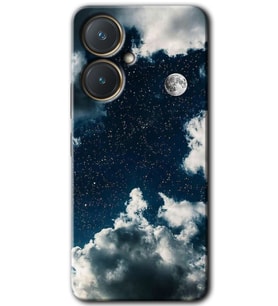 Vivo Y27 Kılıf HD Desen Baskılı Kılıf - Gece Gökyüzü