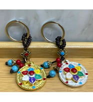 Metal Lotus Tılsımlı Şans Anahtarlık (Standart)