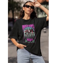 Rock Metal Gods Efsane Müzik Grubu Kiss Baskılı Unisex Oversize Tişört