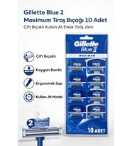Jilet 2 Maximum Tıraş Bıçağı 10 Adet Çift Bıçaklı Kullan At Erkek Tıraş Jileti