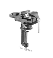 Steiner Alman 50 mm Dönerli Örslü Özel Alaşımlı Paslanmaz Dövme Çelik Mini Masa ve Tezgah Mengenesi Gri