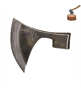 Aki Dövme Çelik Kare Sap Balta 20 cm-No 3-Sapsız