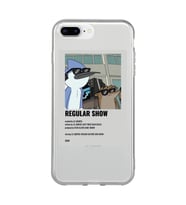 Iphone 7 Plus / 8 Plus Uyumlu Regular Show Mordecai ve Rigby Desenli Şeffaf Telefon Kılıfı