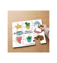 Kawaii Karakterleri Tasarımlı 24 Parça Ahşap Çocuk Puzzle MPK0792