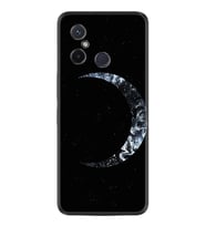 Xiaomi Redmi 12C Kılıf Silikon Desen Özel Seri Yalnız Ay 1744