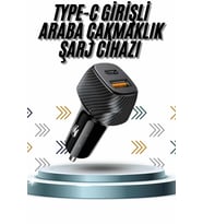Hızlı Oto Şarj Cihazı 38w Çift Girişli Hızlı Şarj Oto Çakmaklık Type-c