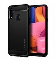 Spigen Galaxy A20s ile Uyumlu Kılıf Rugged Armor Matte Black