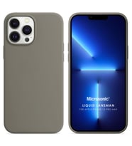 Microsonic Apple iPhone 13 Pro Max Kılıf Liquid Lansman Silikon Gri