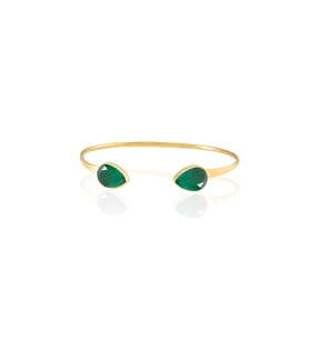 Kadir Jewellery 22 Ayar Altın Kaplama El İşçiliği Zirkon Taşlı Kadın Charm Bileklik