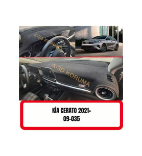 Kia Cerato 2021 3d Torpido Koruma Kılıfı - Koruyucu Halı Kaplama / A3d / 3d
