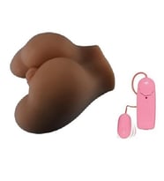 Pretty Love Realistik Titreşimli Siyahi Kalça  Ve Vajinal Mastürbatör