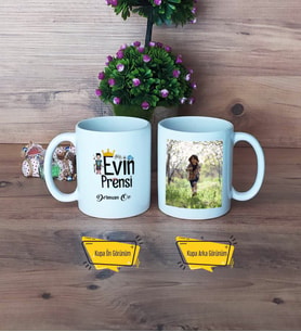 Evin Prensi Kupa Bardak Beyaz Fotoğraflı Çocuk Hediyeleri