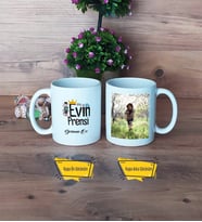 Evin Prensi Kupa Bardak Beyaz Fotoğraflı Çocuk Hediyeleri