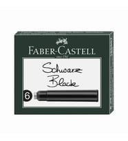 FABER-CASTELL GRİP DOLMA KALEM KARTUŞU SİYAH 6LI (185507)