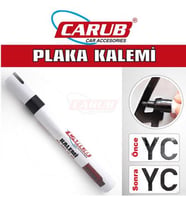 Carub Siyah Plaka Yazma Kalemi Plaka Boya Kalemi