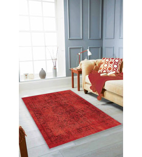 Tarçın Vintage Kaymaz Taban Makinede Yıkanabilir Halı KR027 - 100 x 160 cm