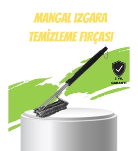 Mangal Izgara Temizleme Fırçası Paslanmaz Çelik Telli Uzun Saplı