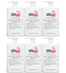 Sebamed Yüz ve Vücut Temizleyici Likit 750 ML (6 Lı Set)
