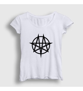 Presmono Kadın Beyaz Moongram Moonspell T-Shirt 165458tt (Beyaz)