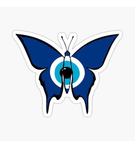 İlginç Nazar Boncuğu Sticker Duvar  Araba Yapıştırma Md1