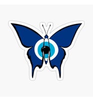 İlginç Nazar Boncuğu Sticker Duvar  Araba Yapıştırma Md1