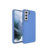 Samsung Galaxy S21 FE Uyumlu Kılıf Metal Çerçeve ve Buton Tasarımlı Silikon Zore Luna Kapak